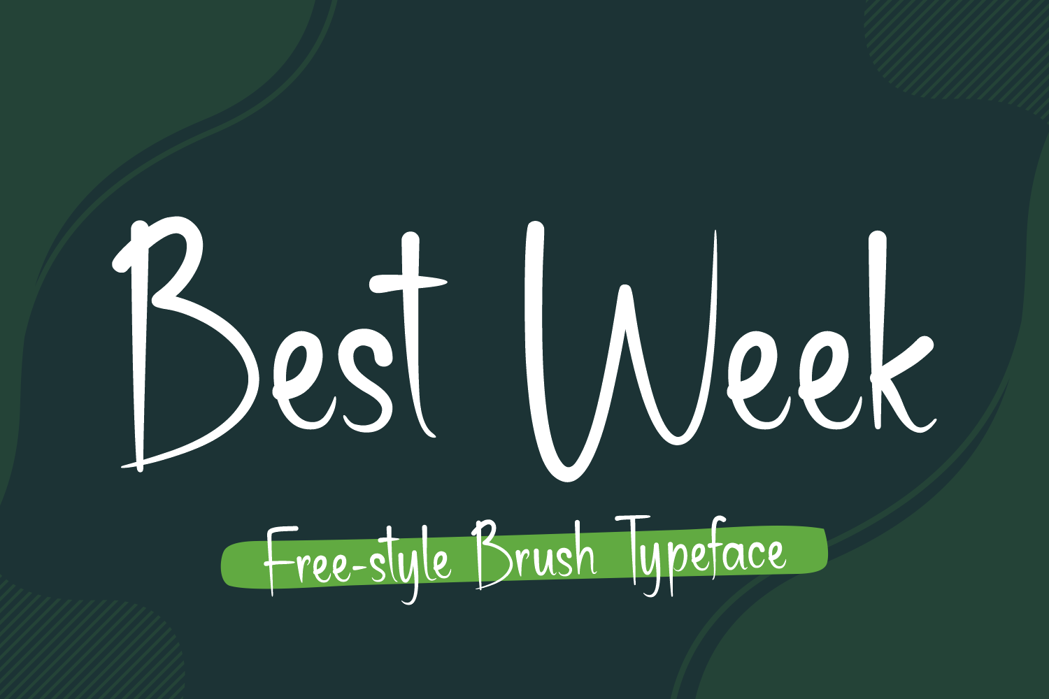 Best Week — wedding font preview